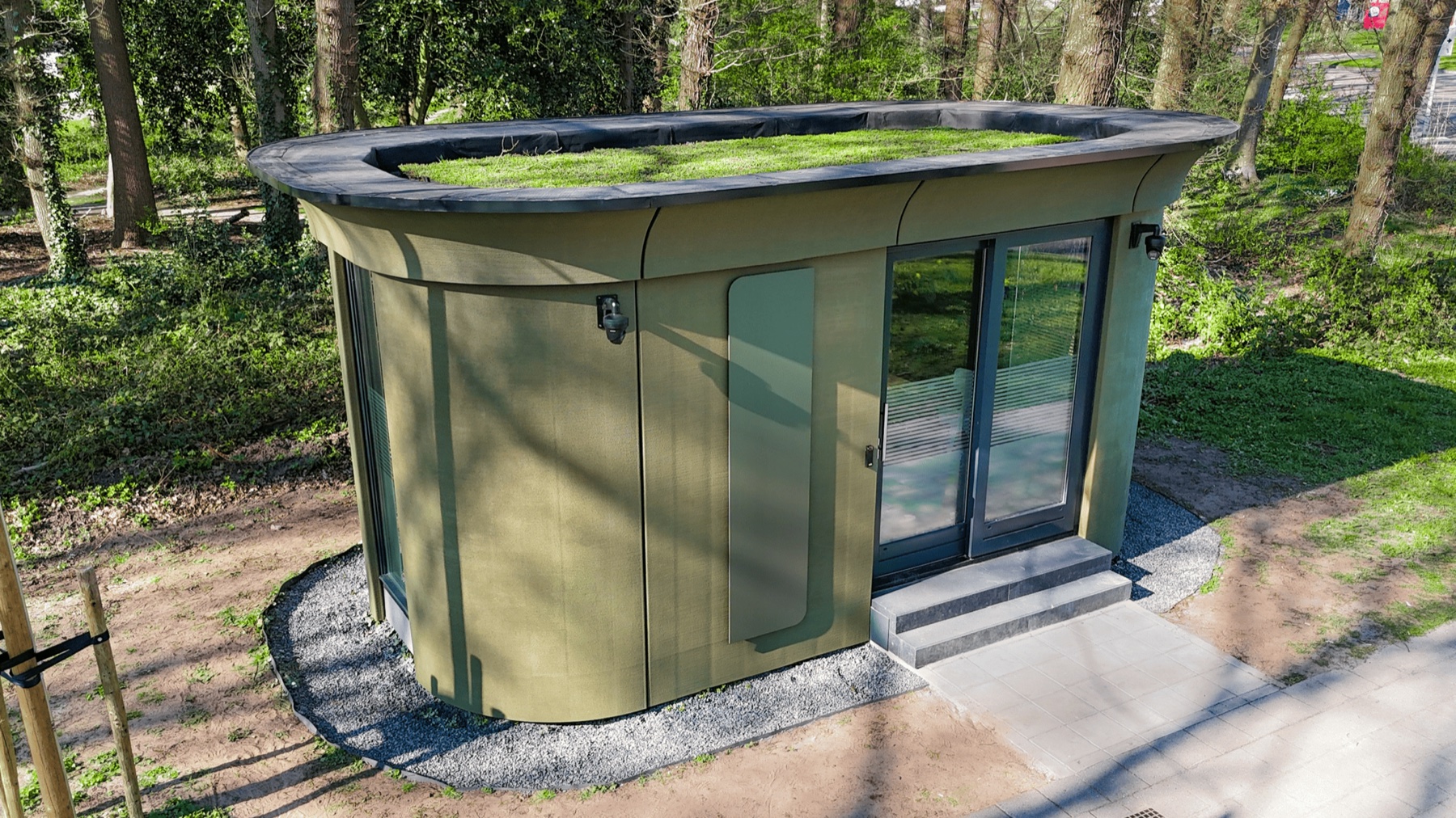 Silva Villa met groen dak in natuurlijke omgeving